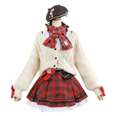 VTuber Sakura Miko Anime Cosplay Costume Sweater Set - Hololive Collection - Halloweez
